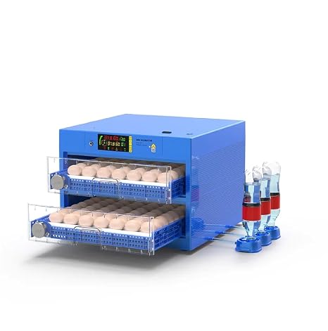 Automatic Incubator for Hatching Eggs, Upgrade Automatic Water Adding, Chicken Incubator with Temperature and Humidity Control Chicken Egg Lamp for Hatching Chicken Duck Quail Eggs, 128 Eggs