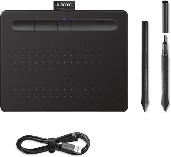 Wacom Ctl-4100Wlk-N İntuos S Çizim Tableti, Siyah