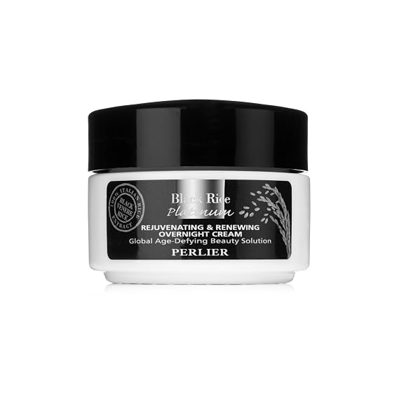 Perlier Platinum Black Rice Rejuvenating & Renewing Overnight Cream, 1.6 fl. oz.