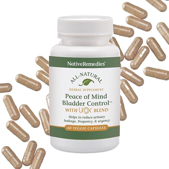 Native Remedies Peace of Mind Bladder Control with Urox - 60 Capsules