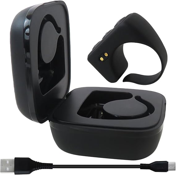 JURENGUDF Wireless Bluetooth Scrolling Ring Remote, Camera Shutter Control Compatible with iPhone and for iPad - Black