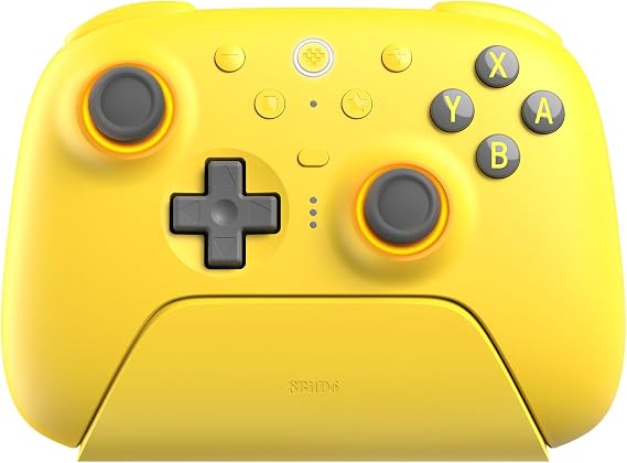 8Bitdo Ultimate 2 Bluetooth Controller for Switch/Switch 2 ve Windows PC, TMR Joystick'li Switch Pro Kumandası, Değiştirilebilir Hall Efekti/Dokunmatik Tetikleyiciler, Titreşim ve Hareket Kontrolü