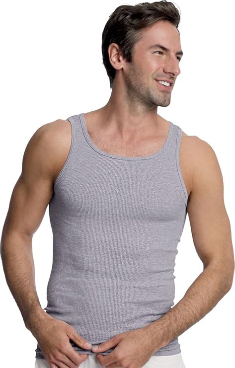 Hanes Men's ComfortSoft Moisture Wicking Tagless Tank Undershirts - Multipacks