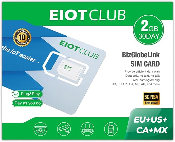 Eiotclub インターナショナル データ専用 Simカード 2gb 30日 電話番号なし