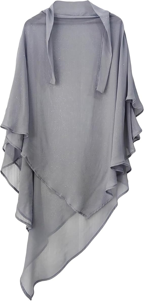 Clobeau Women's Muslim Long Prayer Hijab 2 Layer Khimar Hijab Islamic Ramadan Eid Prayer Garment Hijab Scarf Wrap
