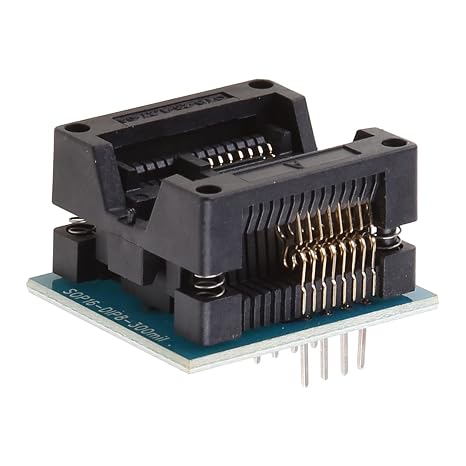 SOP16 to DIP8 Adapter Wide 300mil SOIC16 to DIP8 Socket Programmer Adapter for EZP2010 EZP2013 RT809F CH341A Programmer Soil Moisture Sensor Plant Water Monitor