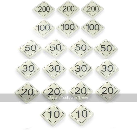Bar Billiards Plastic Numbers for Tables with 2 x 30 and 1 x 10 Holes