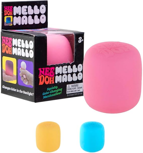 NEEDOH Mello Mallo Marshmallo Anti-Stress Toy for Kids Stress Balls Sensory Toy for Anxiety Relief Non-Toxic Pulp Texture Ages 3+