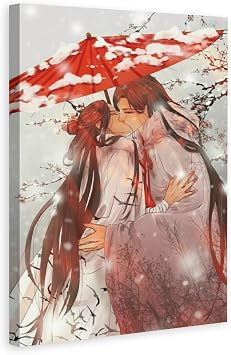 ZHANGNA Tian Guan Ci Fu BL Anime 09 Canvas Poster Bedroom Decor Office Room Decor Gift, Wall Art Decor Printing Paintings Living Room Bar Modern Decorative Poster 24x36inchs(60x90cm)