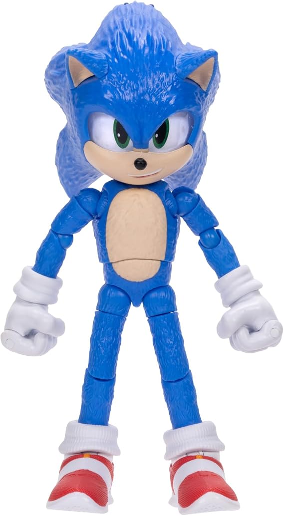 Sonic The Hedgehog 3 Movie Action Figure 5" Collector Toy Figure, High Action for Boys and Girls - Officially Licensed The Hedgehog 3 Movie Merchandise