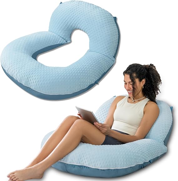 INSEN Reading Pillow, Back Pillow for Sitting in Bed and Couch, Gaming Pillow for Adults, Sit Up Support for Bed