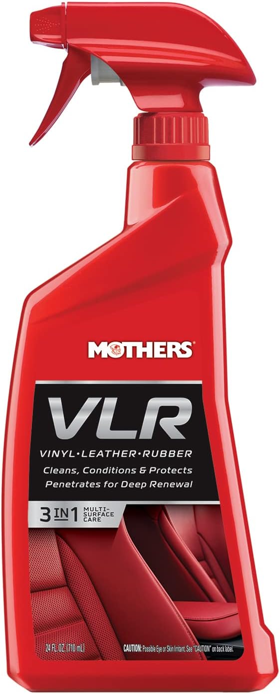 Mothers VLR Vinyl-Leather-Rubber Care, 24 oz. (06524) | Cleans, Conditions & Protects In One Step, pH Balanced, Neatsfoot Oil & Lanolin To Protect Against Drying, Fading & Cracking