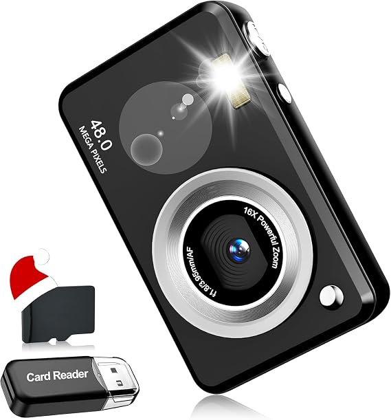 Digital Cameras FHD Camera for Kid Boys Girls Compact Digital Point and Shoot Camera with 16X Zoom Kids Camera for Kids