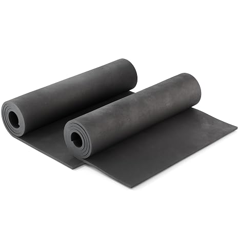 The Foamory 2-Pack Black EVA Foam Sheet - 1mm Thick 14x39 inch Craft Foam