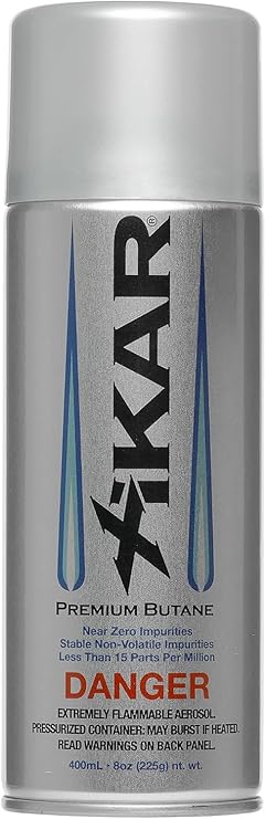 XIKAR PUROFINE Premium Butane Fuel Refill (400ml) 0 Impurities - Ultra Refined, Food Grade, Culinary Butane Refill for Torch & Lighter - Jet Flame Lighter Fuel & Kitchen Torch Refills (1 Pack/8oz)