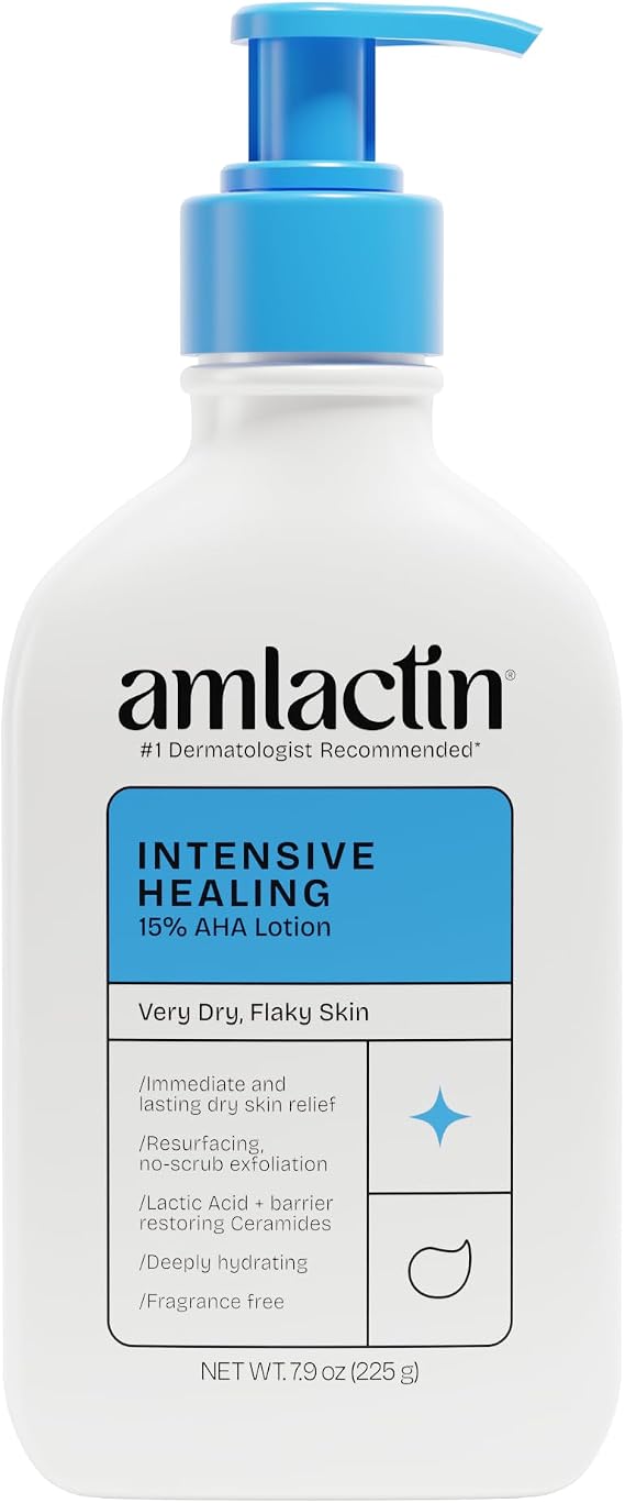 AmLactin Rapid Relief Restoring Lotion + Ceramides, 7.9 Ounce, Paraben Free