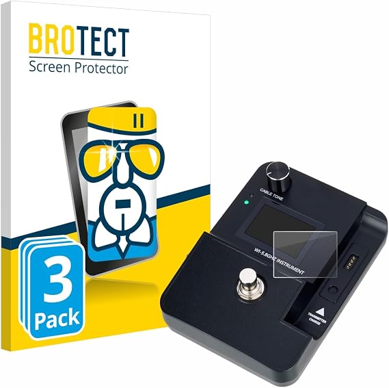 brotect Glass Screen Protector Film Compatible with Harley Benton Airborne Pro 5.8Ghz (3 Pack) - Glass-Foil Protection [Scratch Resistant]