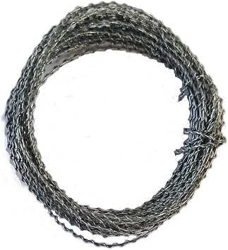 Warlord Games Battlefield Model Barbed Wire - 3M Metal Razor Wire for Miniature Bases and Wargame Terrain
