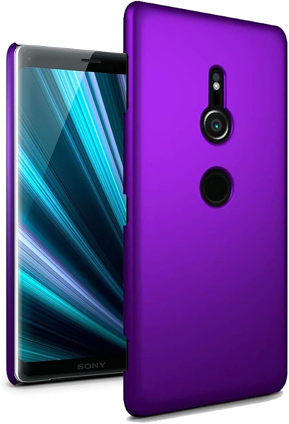Sony Xperia XZ3 6.0" Case - Ultra Slim Thin Armour Hard Case - Matte Rubberized Cover For Sony Xperia XZ3 (Purple)