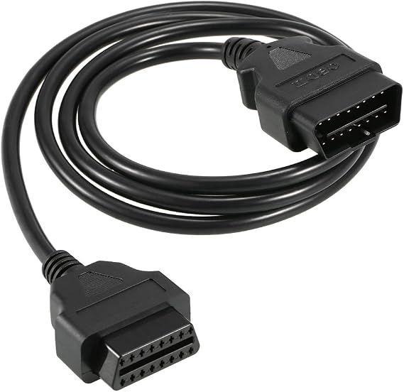 OBD2 Extension Cable 16pin Male to Female Diagnostic Extender Cable for OBD2 Scan Tool Compatible for All OBD2 Vehicles (5ft/1.5m)