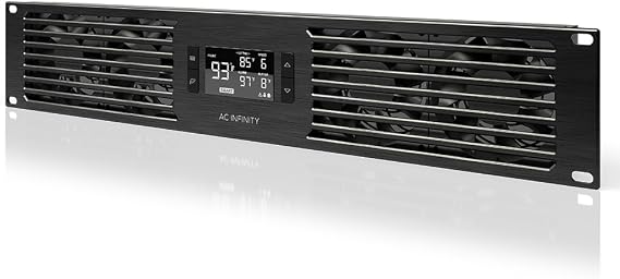 CLOUD X7 Rack Mount Cooling Fan Panel 2U, Server Network Equipment 19" Rack | Designed for Cooling AV, Home Theater, Network 19 Racks
