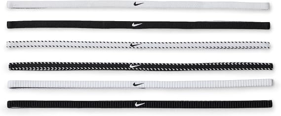 NIKE Classic Flexible Thin Hair Band (Pack of 6)