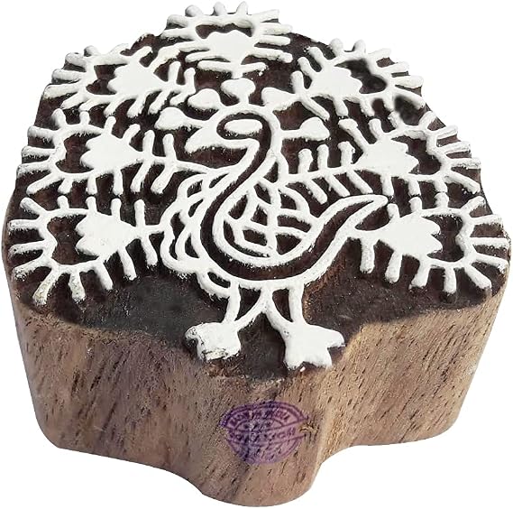 Royal Kraft Wooden Stamps DIY Fabric, Textile, Clay, Pottery, Paper, Henna Printing Blocks THDtag104