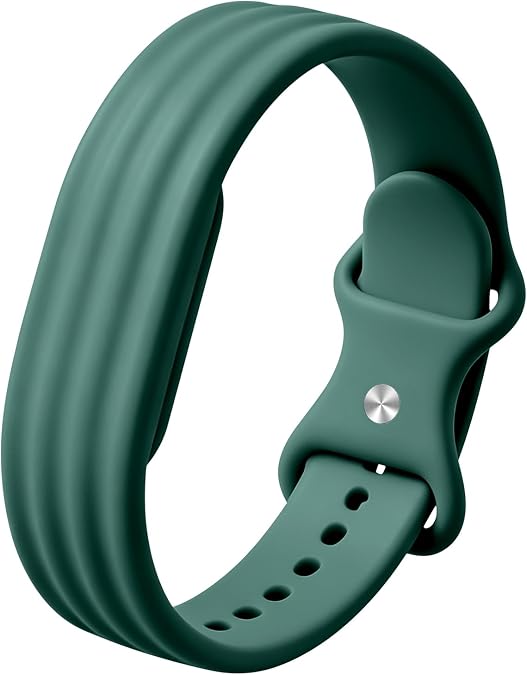 Silicone Bands for Google Fitbit Air Band, Ultra-Soft Silicone Replacement Strap, Adjustable Sweatproof Wristband for Sleep Tracking, Fitness, Running, Workout & Daily Wear for Women Men