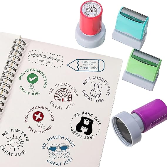 Custom Teacher Stamp, Personalized Name Teacher Stamps, Best Reviews Teacher Stamp, Teacher Gift