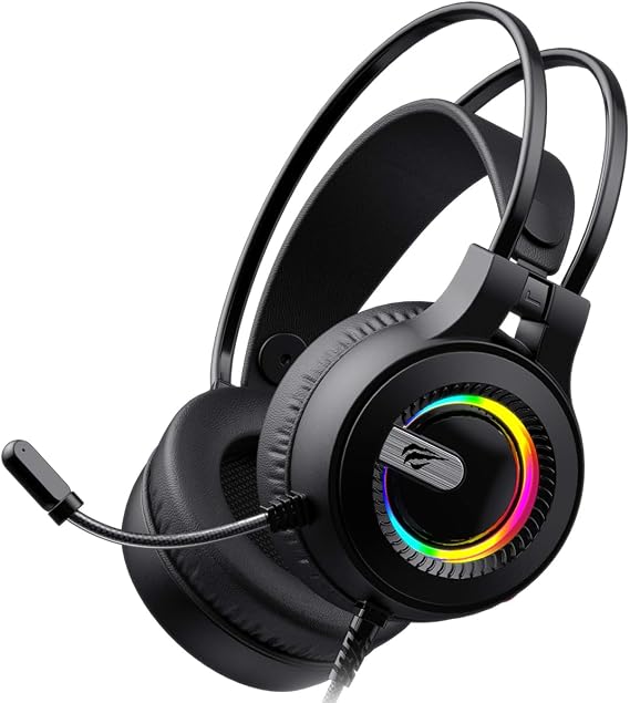 Havit Gamenote H2040D RGB Aydınlatmalı Mikrofonlu Gaming Oyuncu Kulaklığı - 3.5mm Jack + USB (Siyah)