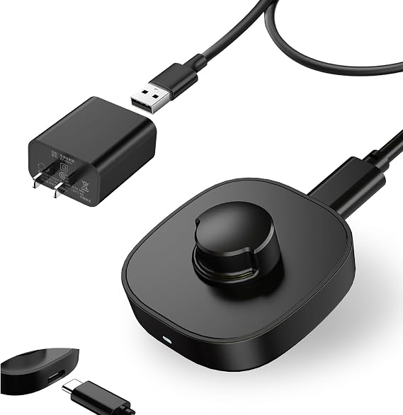 Charger for Oura Ring Gen3 - Size 6 - Fast Charging Dock with USB C Wall Charger & 3FT USB-C Cable Compatible with Oura Ring Gen3