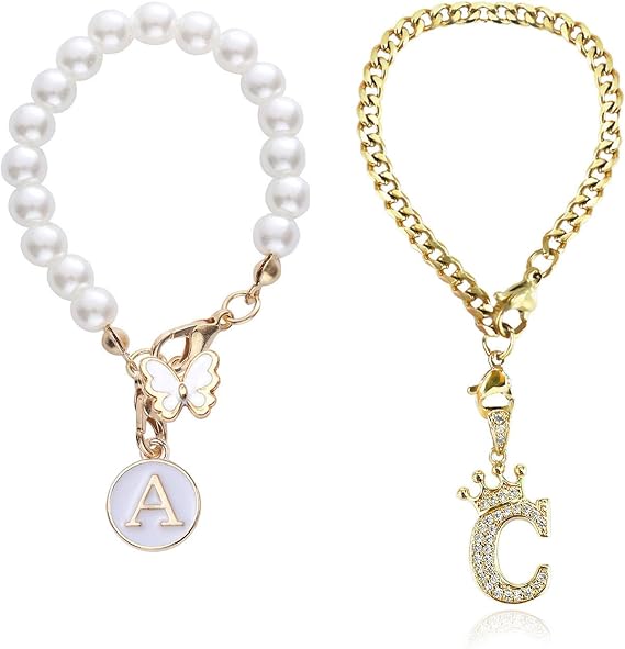 Letter Charm for Stanley Cup,Pearl Chain Accessories Stanley Cup Initial Charms for Handle Stuff Decor Water Bottle Jewelry Tumbler Cute Simple Modern Personalized Name ID