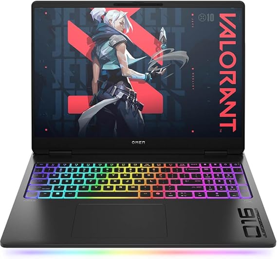 HP OMEN MAX 16 In Gaming Laptop Intel Core Ultra 9 275HX RTX 5080 16GB GDDR7 24GB DDR5 RAM 1TB PCIe Gen4 SSD 2K QHD 165Hz 3ms IPS Display WiFi 7 Bluetooth 5.4 RGB Keyboard Windows 11 Home Shadow Black