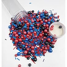 Spiderman Sprinkles for Christmas Cake Decorating Edible 120g/4.2oz Cake Decorations Fancy for Cupcake Decorations Ice Cream Toppings, Edible Cake Cupcake Decorating Jimmies, Nonpareils, Sugar Pearl