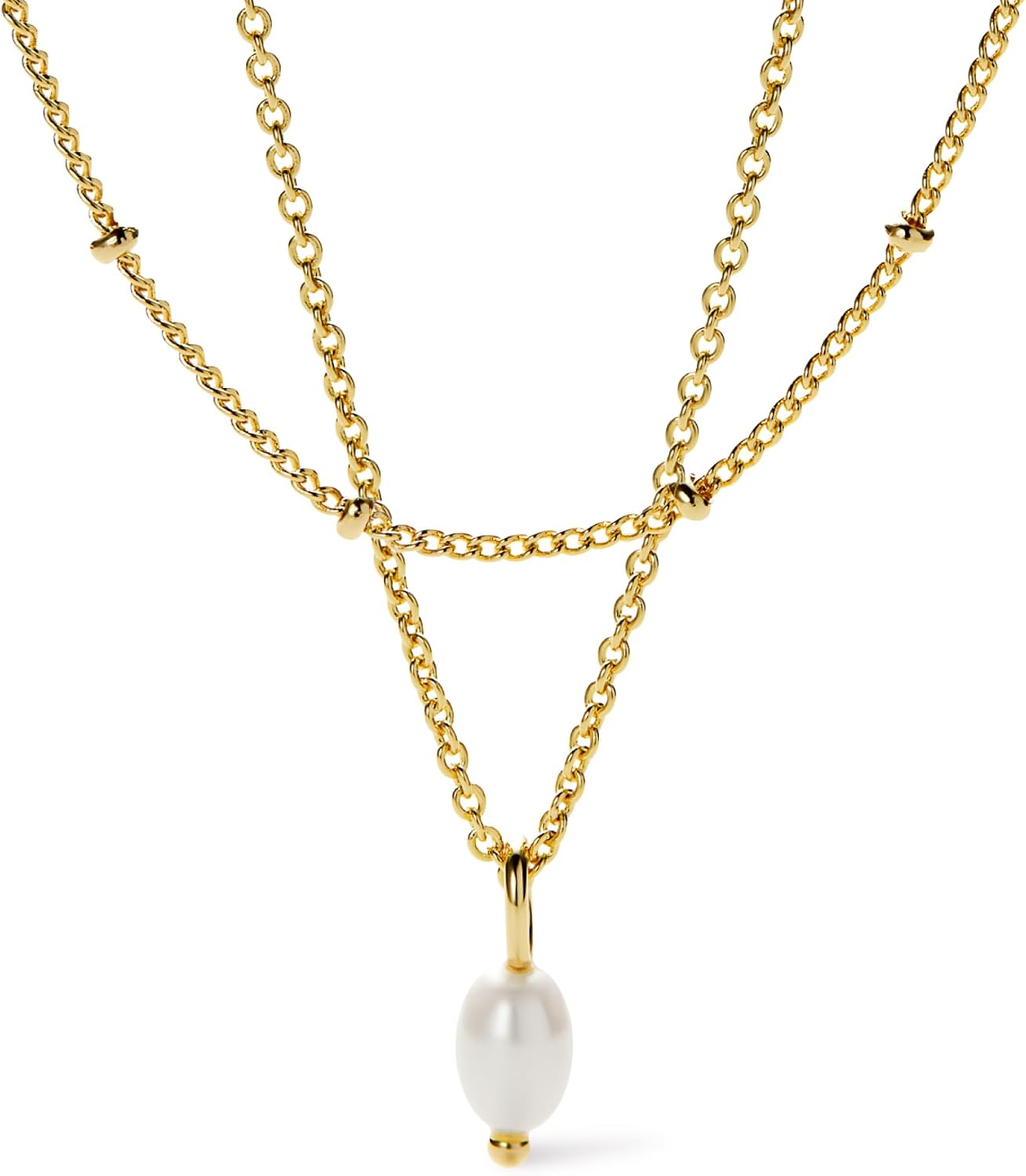 Ana Luisa Layered Necklaces for Women - Chic 14K Gold Plated Chains with Two Separate Necklaces for a Layered Look - Trendy Charm Necklace - Hypoallergenic & Tarnish-Free, Dainty Gold Chain Necklace