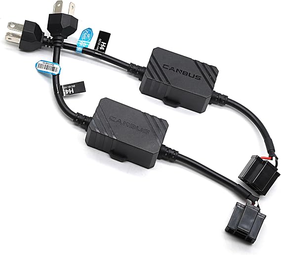 Katana H4/9003 LED CANbus Decoder, Error Free Vehicle Anti Flickering For Fog Bulb, Pack of 2