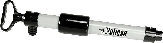 Pelican Boats - Paddlers Bilge Floating Hand Pump PS1374-2 - Kayak/Canoe/Boat Water Hose Evacuation, Black/Grey