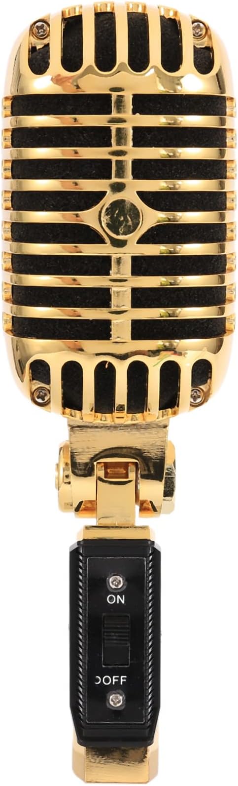 Professional Wired Vintage Classic Microphone Dynamic Vocal Mic Microphone for Live Performance Karaoke(Gold), 500288609A1
