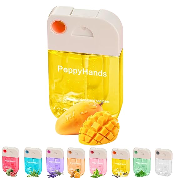 Hand Sanitizer, Hand Sanitizer Spray, Hydrating Spray for Hand, Portable Sanitizer spray Set for Travel Size, 500-Sprays Each Multi-Flavor(4Pcs)