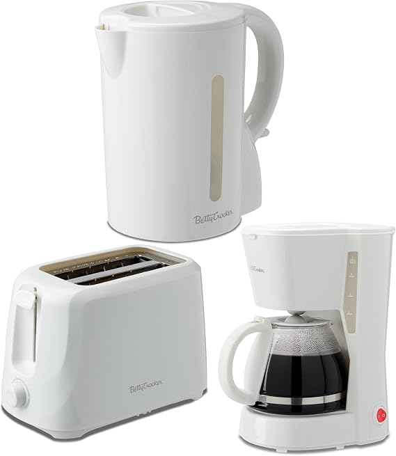 Betty Crocker 3-Piece Kitchen Appliances Set, BC-4995W, White