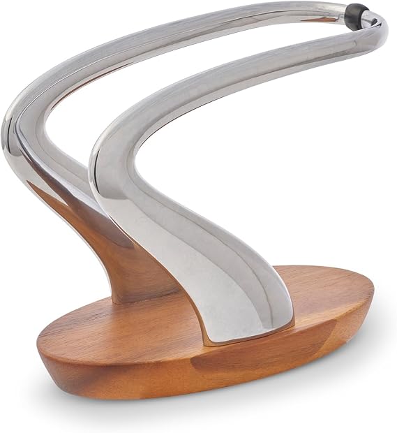 nambe Lupo Napkin Holder for Kitchen Countertops | Use for Indoor and Outdoor Dining | Table Top Luncheon Napkin Tray for Parties, Weddings, and Events | Made of Metal Alloy | 7.5in