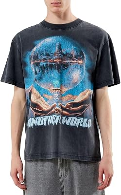 PacSun Mens Los Angeles Embroidered Vintage Wash T-Shirt