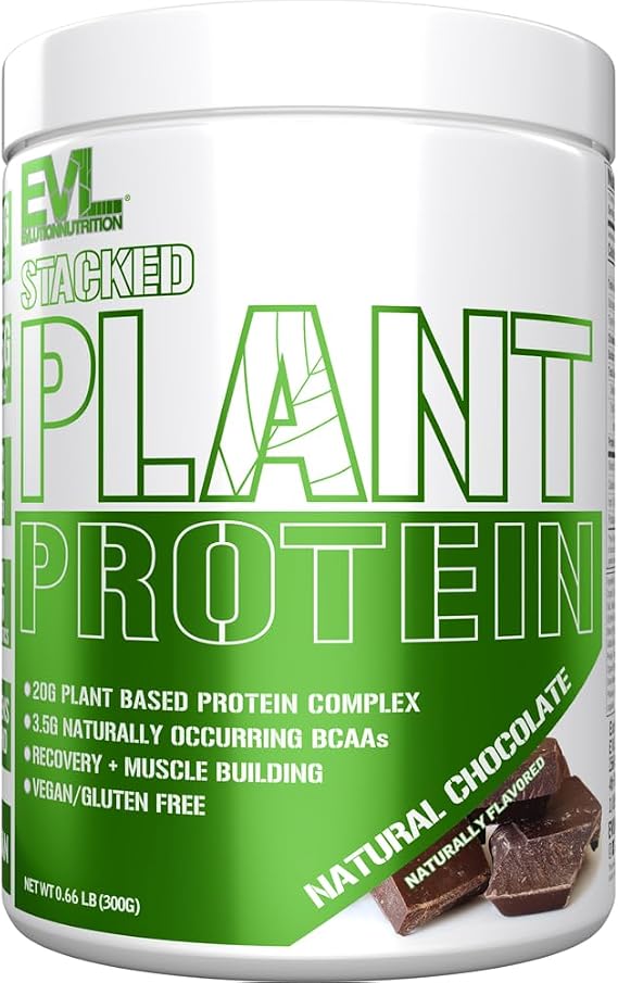 Evlution EVL Stacked Plant Protein Powder - 300g - Natural Chocolate