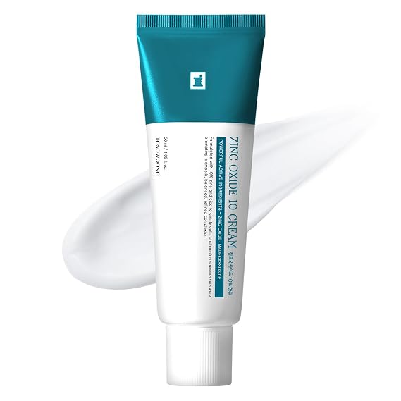 TOSOWOONG Zinc Oxide 10% Cream for Redness & Barrier, Rosacea Treatment