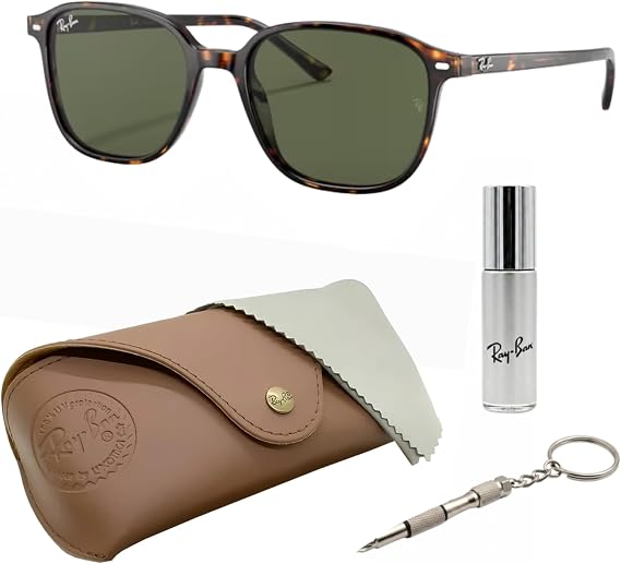 Ray-Ban RB2193 LEONARD Square Sunglasses with Official Eyewear Kit
