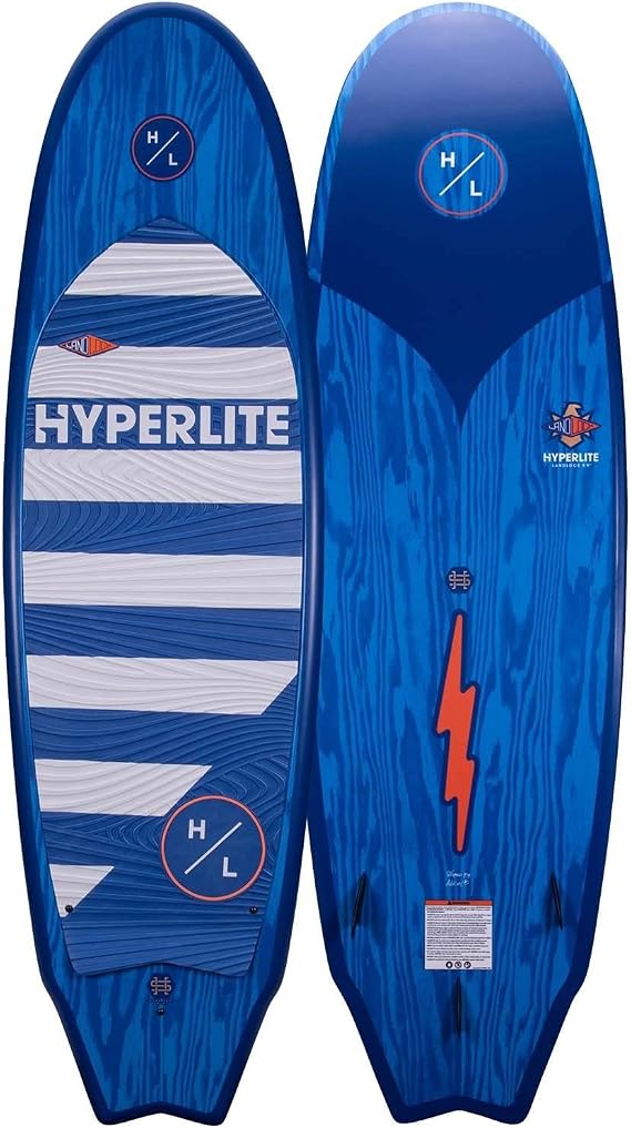 Hyperlite Landlock Wakesurf Board Forgiving Longboard Style Wakesurf Board - Perfect for Beginners and Intermediate Riders or for Your First Surf Session