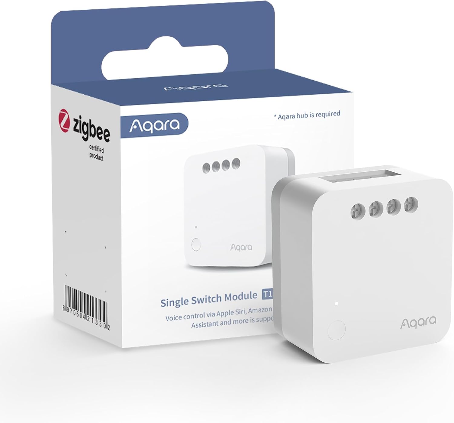 Aqara Single switch module T1 neutral conductor-free HomeKit, white