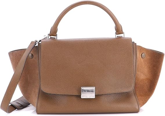 Pre-Loved Trapeze Bag Leather Small, Brown