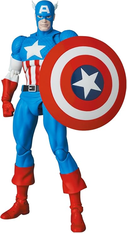 MAFEX No. 217 Captain America Comic Version, Approx. 6.3 inches 160 mm, Non-scale, Pre-painted Action Figure