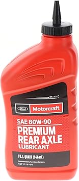 Ford Genuine Ford Fluid XY-80W90-QL SAE 80W-90 Premium Rear Axle Lubricant - 1 Quart